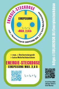 Bild Aufkleber Energiesteckdose, siehe www.solar2030.de/energiesteckdose/
